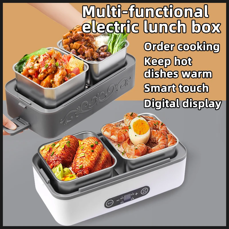 Multifunctional 4L Large Capacity Heating Thermal Thermos Cooking Lunch Box  Electric Lunch Boxes to Heat Lunch