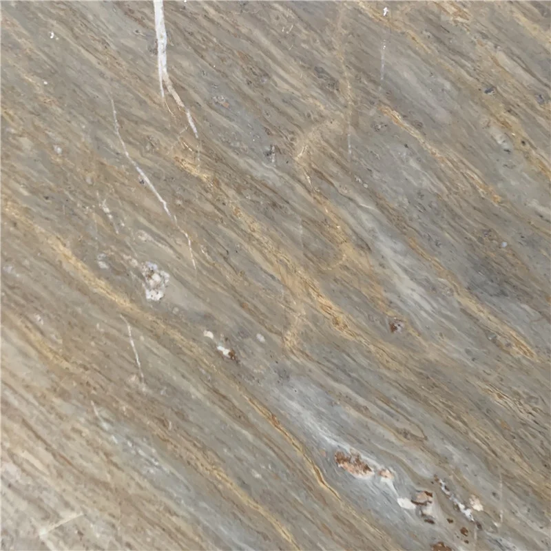 Golden Wooden Flooring Bathroom Marble