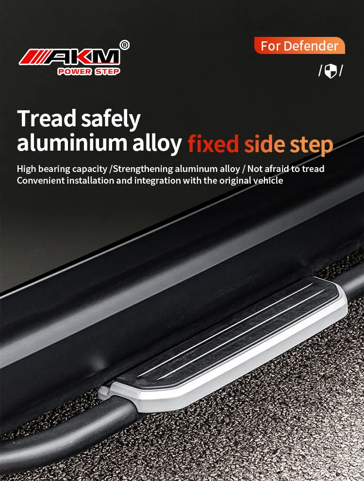 Factory Outlet Other Exterior Accessories Car Door Step Running Boards for Land Rover Defender 90 Boards Side Steps supplier