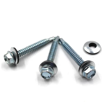 Hex Head Sds Screw Self Drilling Screw With Epdm Rubber Washer Roofing ...