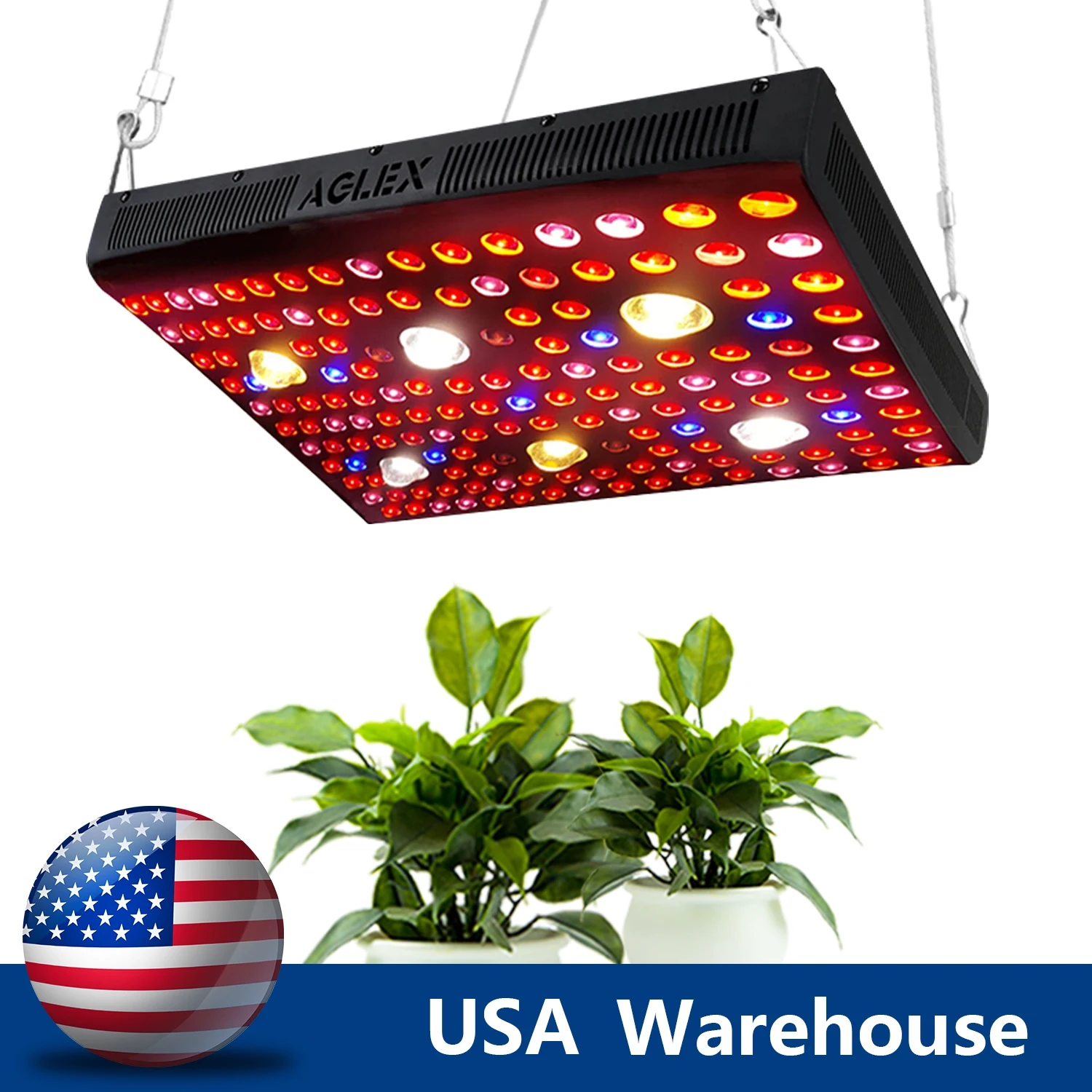 AGLEX High Recommended High Power AGLEX 600W 1200W 2000W 3000W Indoor Full Spectrum COB LED Grow Light