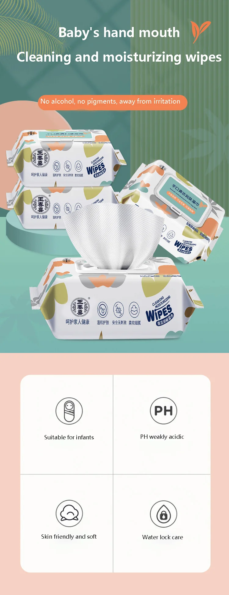 Wcx Wet Wipes Wholesale 60pcs Custom Logo Cleaning Wet Wipes Buy