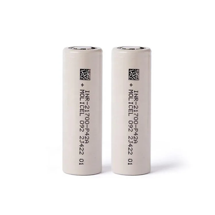 INR 21700 Lion Battery Cell Molicel 21700 P42A 3.7v 4200mah Batteries For Led Flashlight 21700