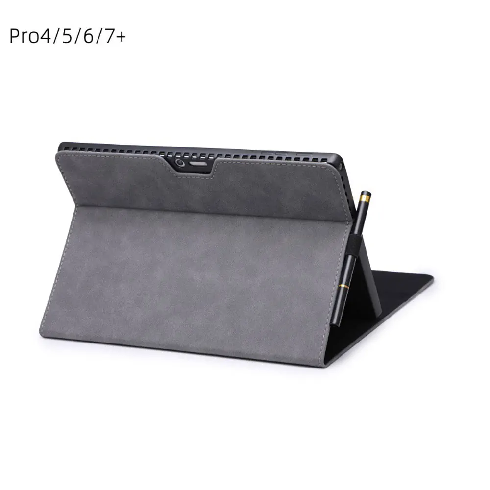 product laudtec simple leather tablet case shockproof sofe cover business back lightweight customized for microsoft surface go 4 pbk274-35