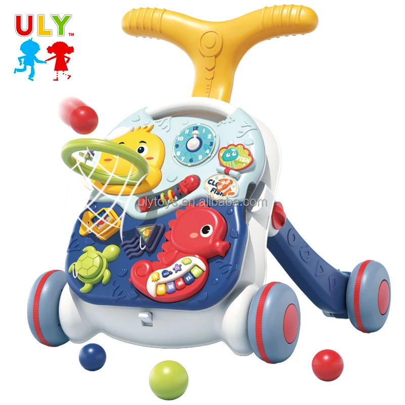 2in1 Baby Toddler Toy Sit To Stand Activity Play Center Push And Pull