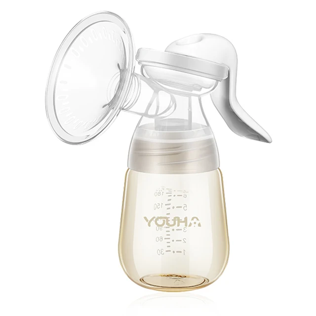 Manual Breast Pump Hands-Free Single Baby Milk Machine Breast Milk Extractor BPA Free Comfortable Manual Breast Pump for Women