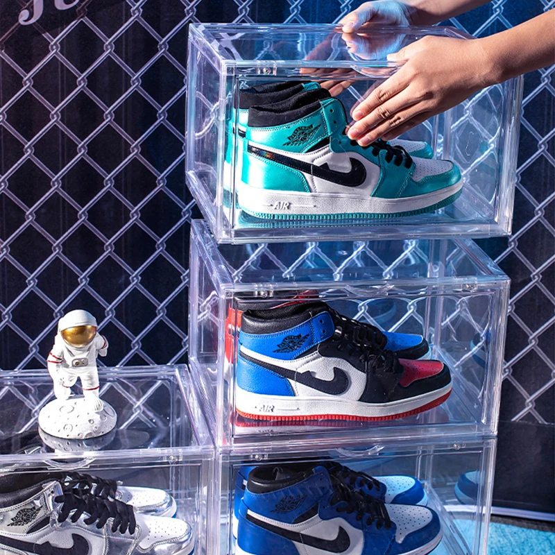 Clear Magnetic Acrylic Shoe Boxes - Cool Shoe Display Case