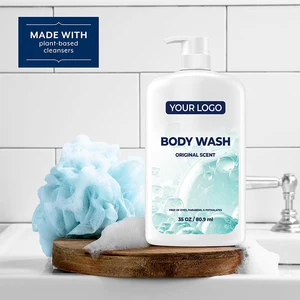 Natural Aloe Vera & Green Tea Body Wash Daily Refreshment Gel with Plant Extracts Deep Hydration Detoxification Features Bubble