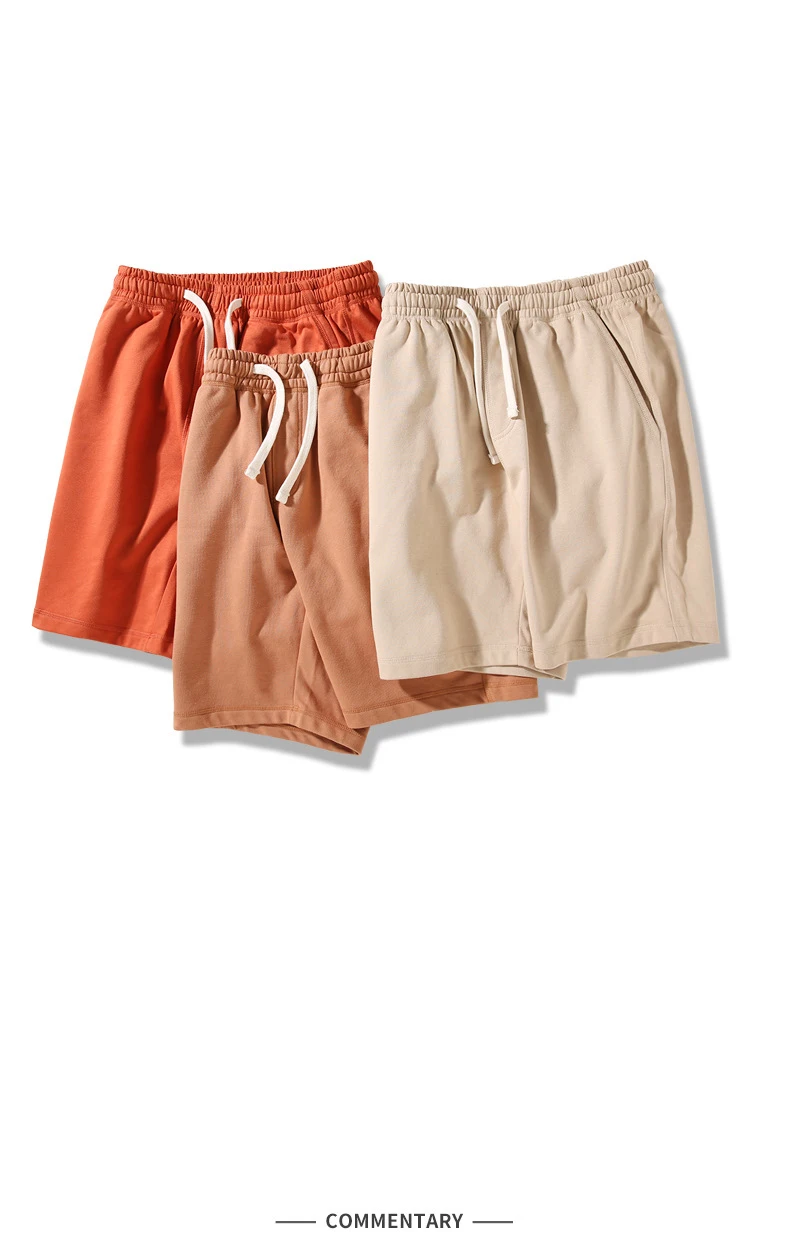 Personalizzato all'ingrosso di alta qualità 350 grammi 100% cotone Plus Size Pantaloncini da uomo Plain Heavyweight French Terry Pantaloni unisex912_voghion.com