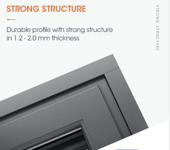 Популярные дизайнерские высококачественные алюминиевые створки внутри