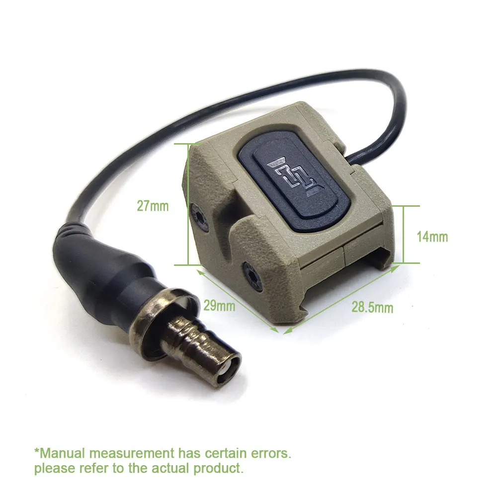 Remote Pressure Switch For M300/M600 Weapon Lights - Picatinny/MLok/Keymod Mount