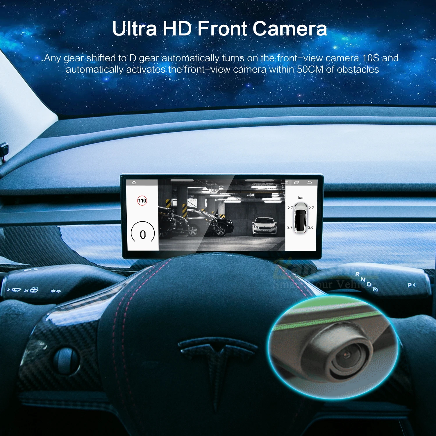 Hansshow 10.25" Instrument Cluster Model 3/y Dashboard Lcd Touch Screen