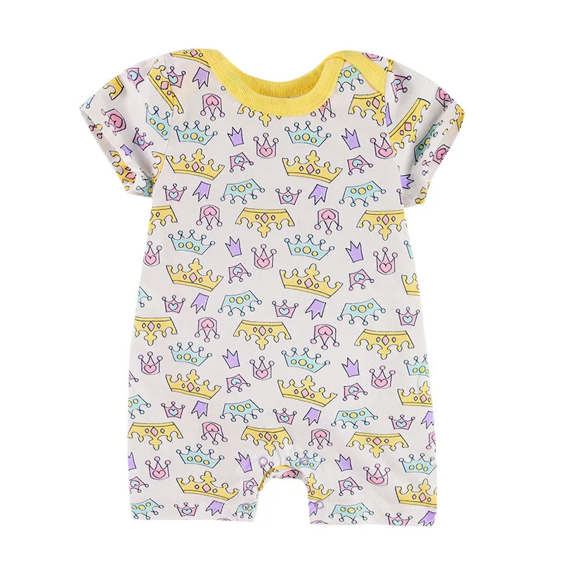 Peach Print Summer Style Baby Clothes 6 To 12 Months Kids Clothing