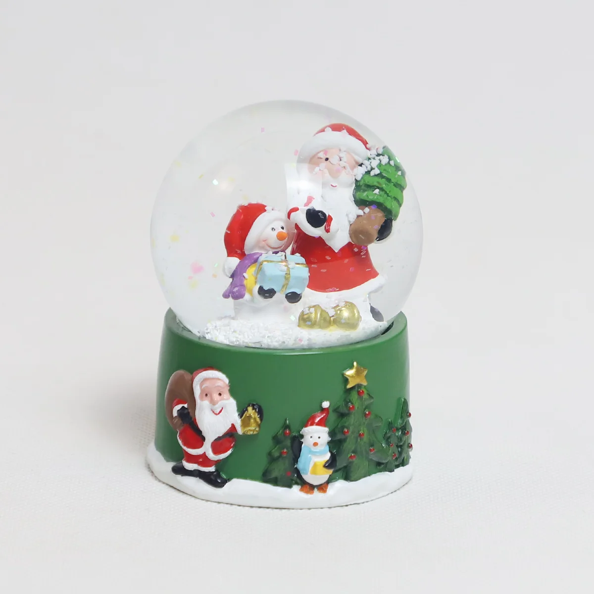 wholesale blown glass ornaments for christmas custom christmas balls high quality ornament battery snow globes