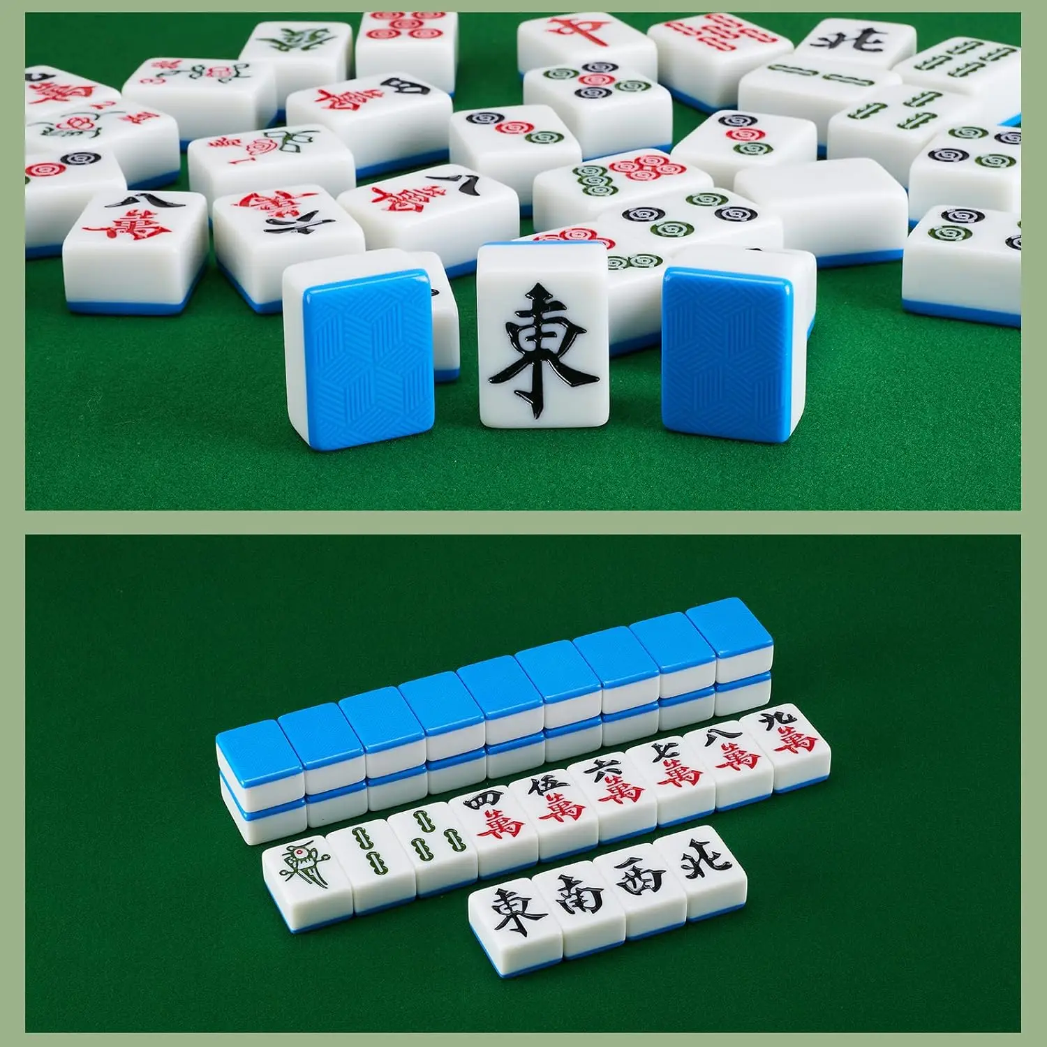 Japanese Mahjong 144 Tiles Set - Magnetic & Durable Game