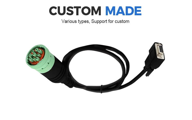 product high reliable 20awg j1939 cable 9 pin female to d sub db15p female eld cable-4