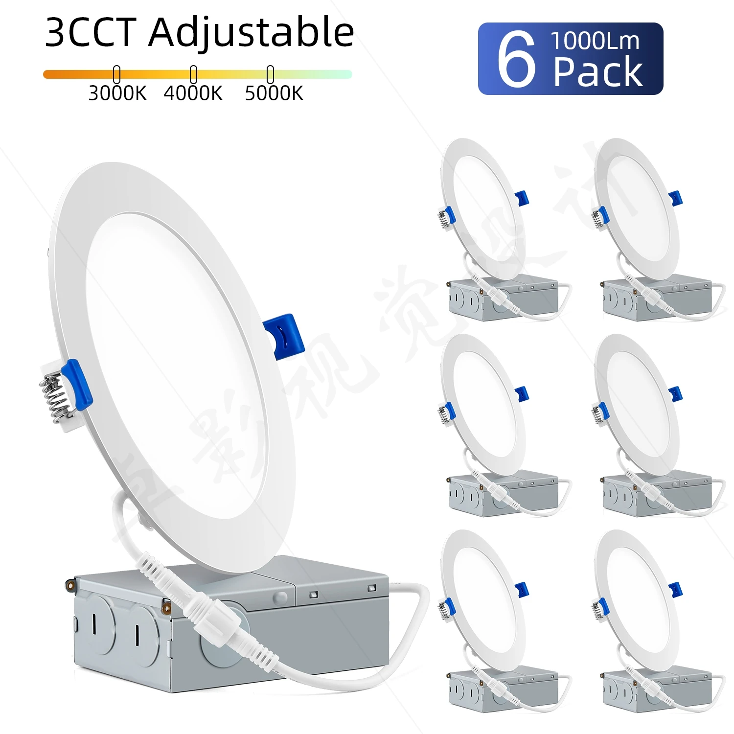 Stocks LED Lights 4 Inch Recessed Downlight Flicker Free Wet Location 9W 3CCT 5CCT  Potlights LED Panel Lights