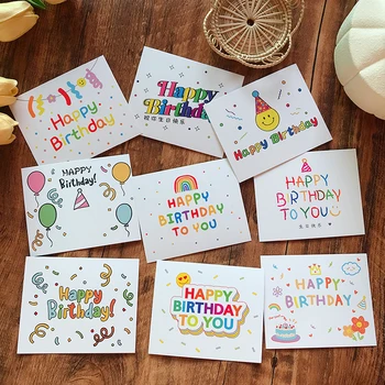 Customized logo Size Color Happy Birthday Greeting Cards Greeting Card Thank You Card