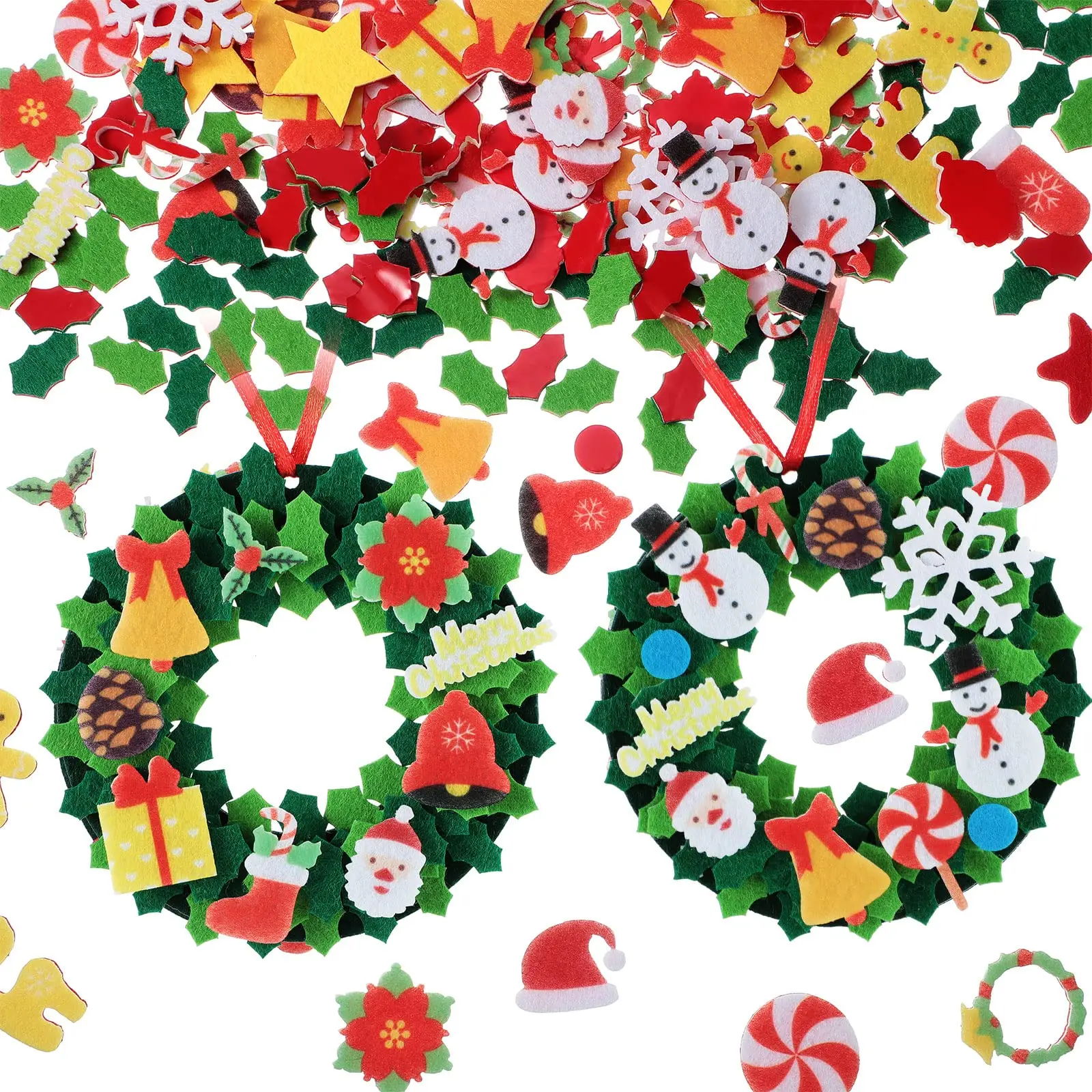 Guirnalda De Decoración De Árbol De Hojas De Fieltro Para Navidad,Kit De  Artesanía De Fieltro,Regalos Para Niños Pequeños,2022 - Buy Guirnalda De La  Navidad De Fieltro,Árbol De Navidad De Fieltro,De Árbol De