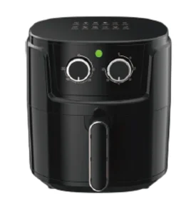 5L Classic Square Large Capacity Dual Knob Electric Oven Multifunctional Air Fryer Digital LCD Display for Household Use