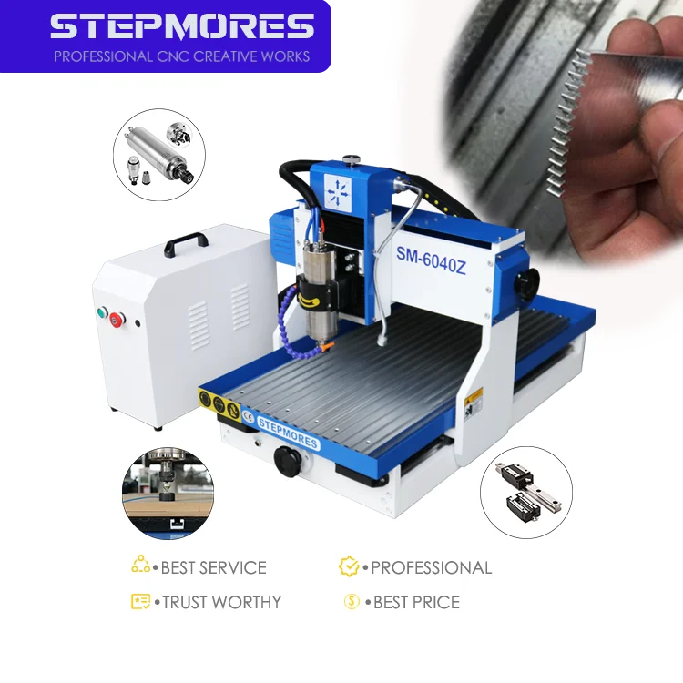 Promotion Small Wood Routers Mini Desktop CNC 6090 6040 Portable 3 Axis Cnc Router Engraving Machine