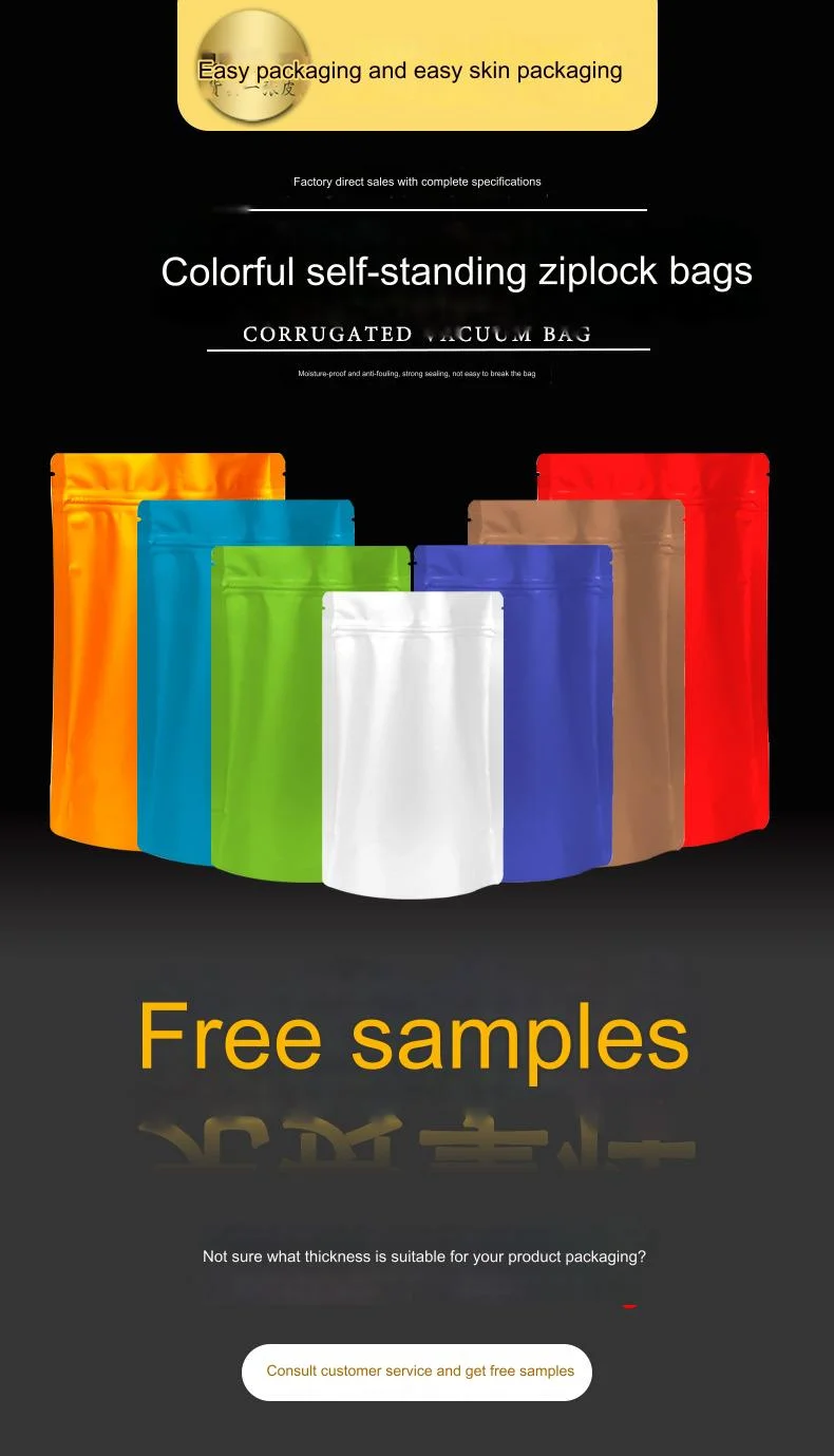 2024 Gainjoys Wholesale Hot Selling Stand Up Pouches For Tea Package White Stand Up Pouch