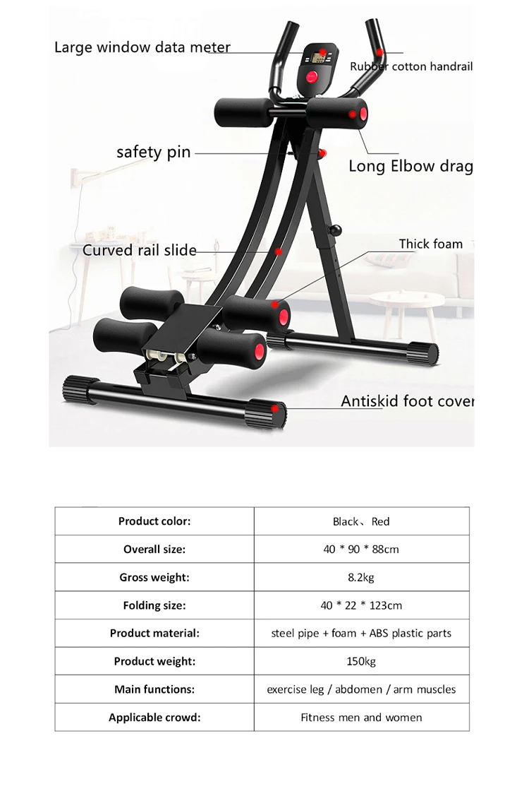 Fitness Gym Slider Workout - Abdominal Core Training