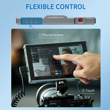 FEELWORLD FW759 PRO DSLR Camera Field Monitor 7 Inch IPS Touch Display, 1280x800 HD, Support Custom LOGO, Wholesale product image