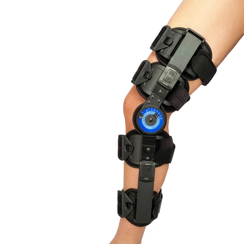 Adjustable Post OP ROM Hinged Knee Brace Telescopic Orthopedic Fracture ...