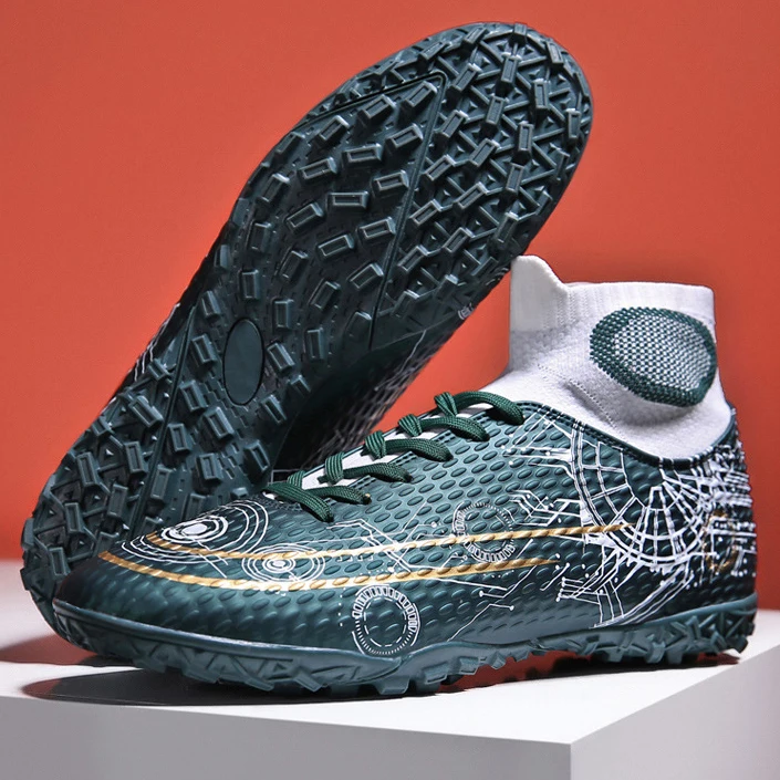 Wholesale Pakistan Black White Blue Play Football Boots Soccer Shoes,Men New Soccer Cleats