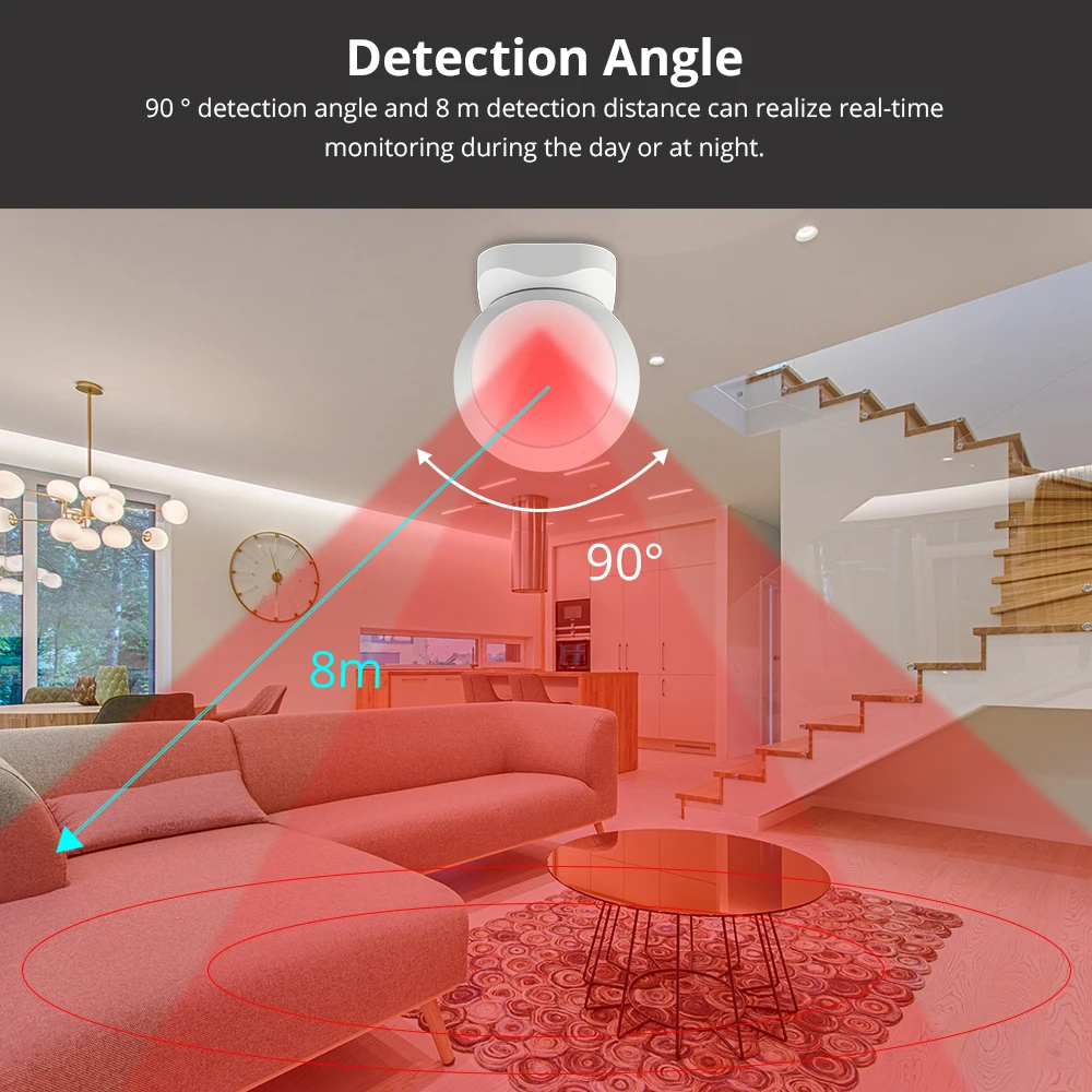 Sensor De Movimiento ZigBee 3.0 Tuya, Detector PIR Infrarrojo, Hogar Inteligente, Compatible Con Tuya Smart
