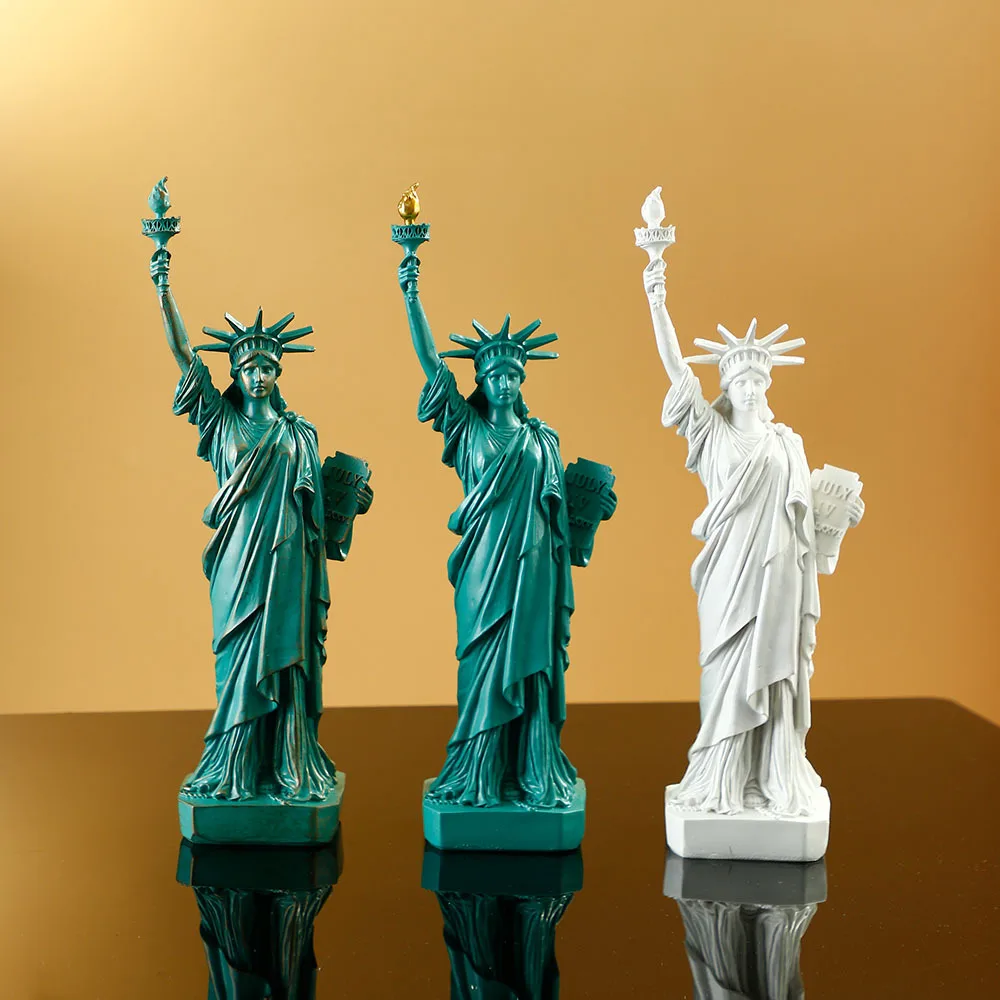Futureluk Resin Statue Of Liberty Miniature Figuinres Modern Goddess