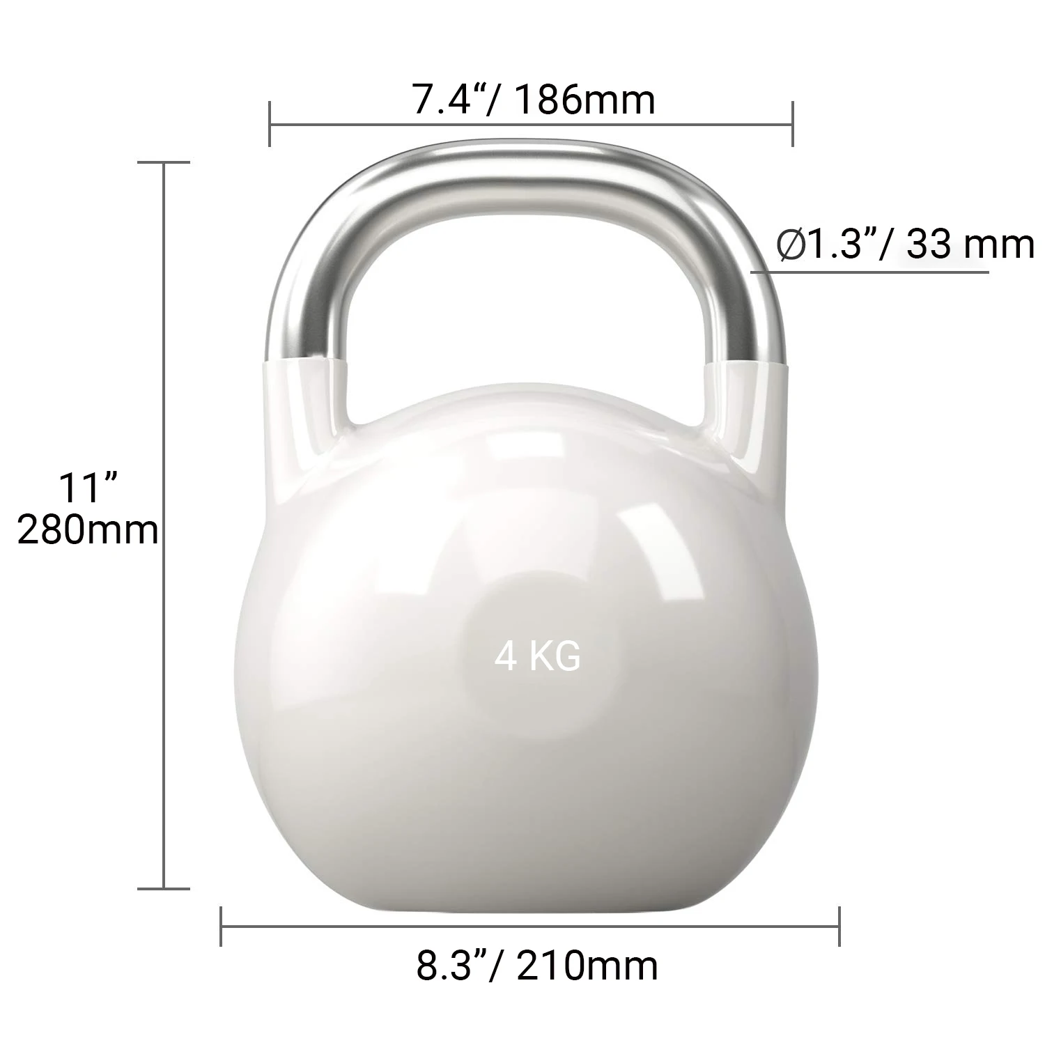 Tellus Strength Training Weight Lifting Kettlebells Color Steel