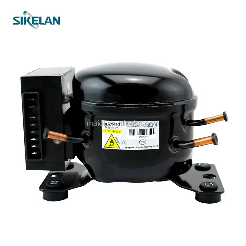 Small Motor  Compressor QDZH43G R134A 12/24V/48V/72V DC Compressor Mini Car Refrigerator Compressor