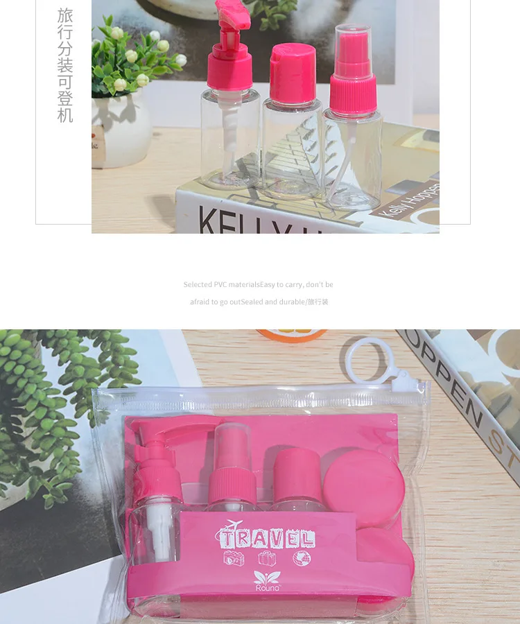 Travel Dispenser Set Color Macaron Dispenser Set Spray Emulsion Empty bottle Portable storage set 30ml manufacture