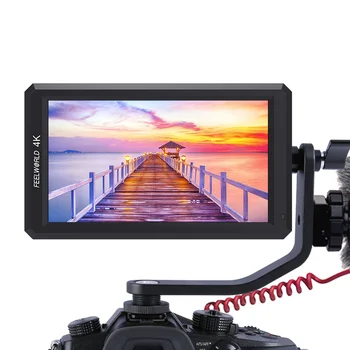 FEELWORLD F6 V2  6 Inch  Lightweight Camera Monitor  for Foucus Assistant With Tilt Arm & Power Output Dslr Field Monitor