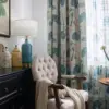 Blue curtain