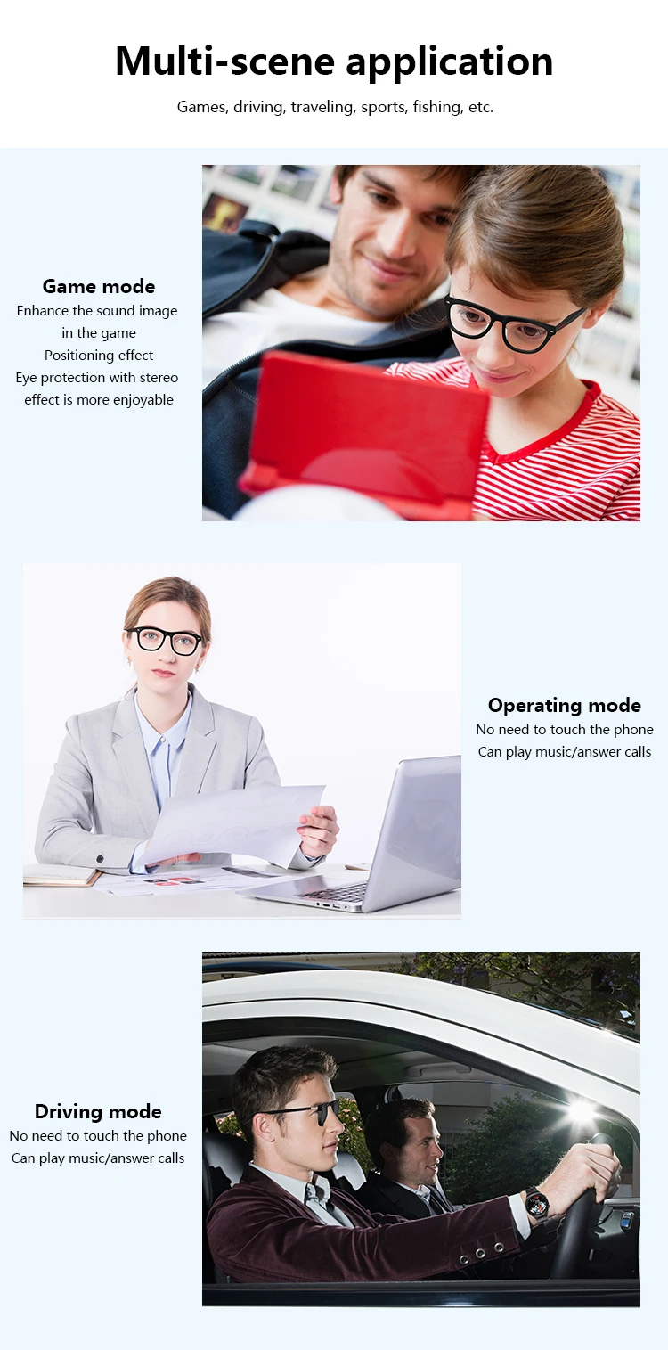 If you are searching for a supplier of a product with perfect quality control and highly competitive prices, which gives you an advantage in expanding your local market, then contact us now!  Competitive suppliers of  SWOLLEN Multifunctional Smart BT Glasses Answer Phone Calls and Listen to Music