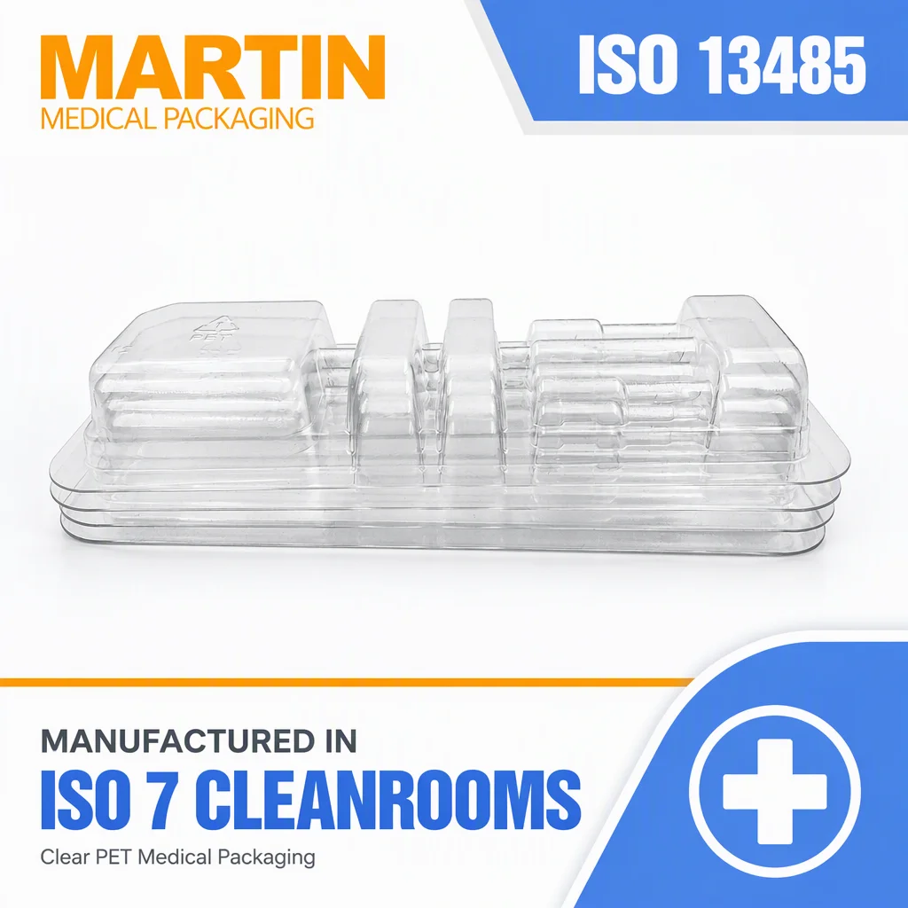Custom Pharmaceutical PET Sterilized Plastic Inner Box for Medical Packaging Cosmetics Clean Workshop Factory
