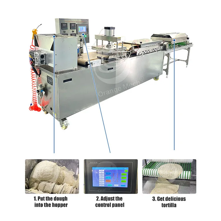 ORME Complete Burrito Roll Make Machine Automatic Corn Roti Make Machine Harina Tortilla Maker India