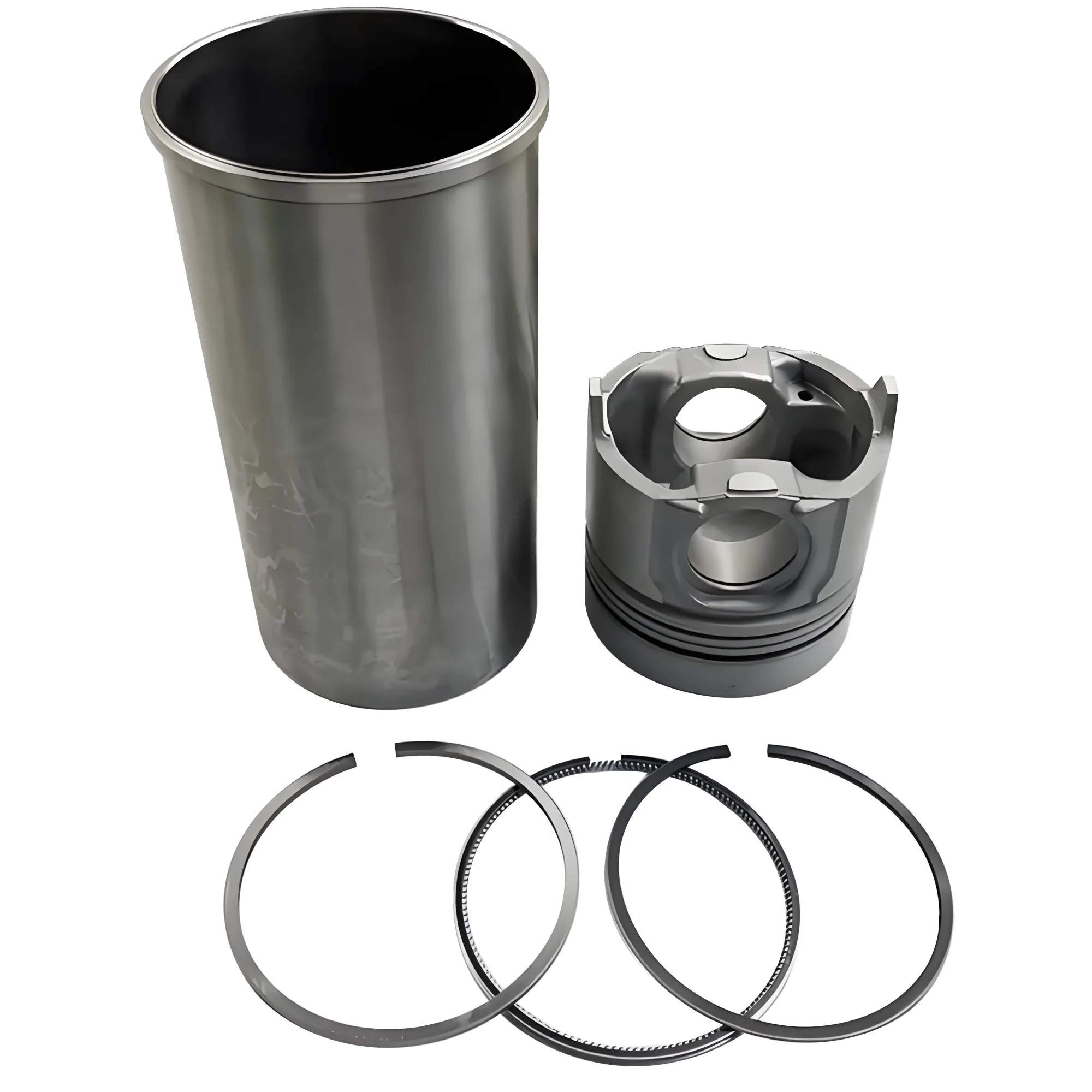 EX300-2 EX300-3 Excavator Engine Spare Parts 6SD1 6SD1T 6SD1-TC Cylinder Liner Kit Alfin Piston with Pins Clips for Isuzu - Gupta Tractor Spares Co.