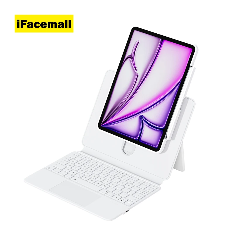 Ifacemall Smart Magic Keyboard for Ipad - Stylish & Functional