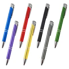 Custom Ball Logo Ballpoint Personalized Advertising Cheap Promotional Aluminum With Company Rollerball Gift Metal Gel Pen