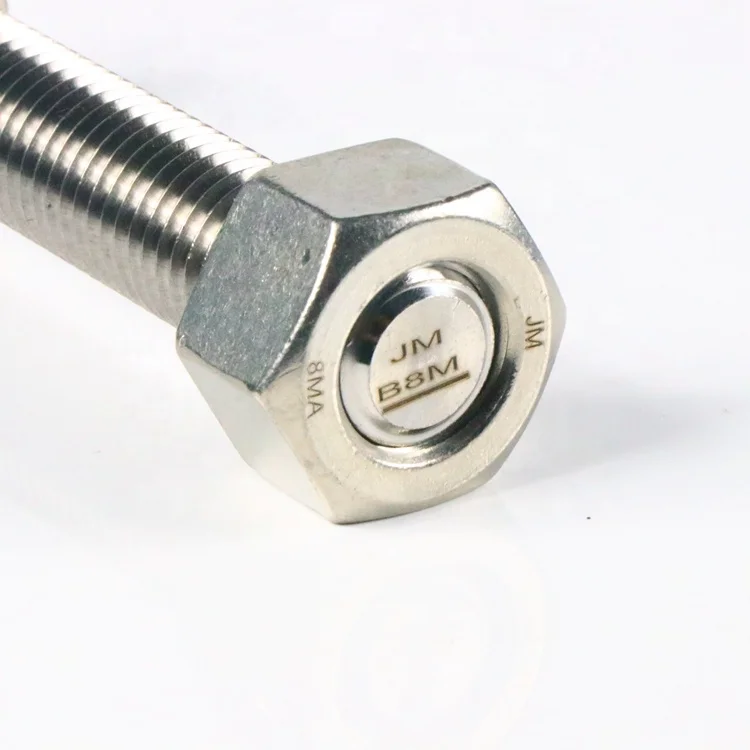 JM Brand High Quality M4 M19 M25 B8M B8 Stud Bolts and Nuts