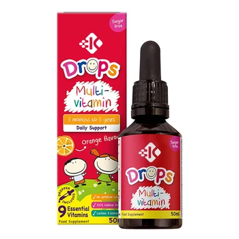 OEM Factory Suppliers Vegan Immune Support Food Supplement Organic Multivitamin Drops Liquid For Kids With Minerals