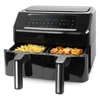 Friteuse à air en acier inoxydable à écran tactile de 8,2 L (double compartiment)