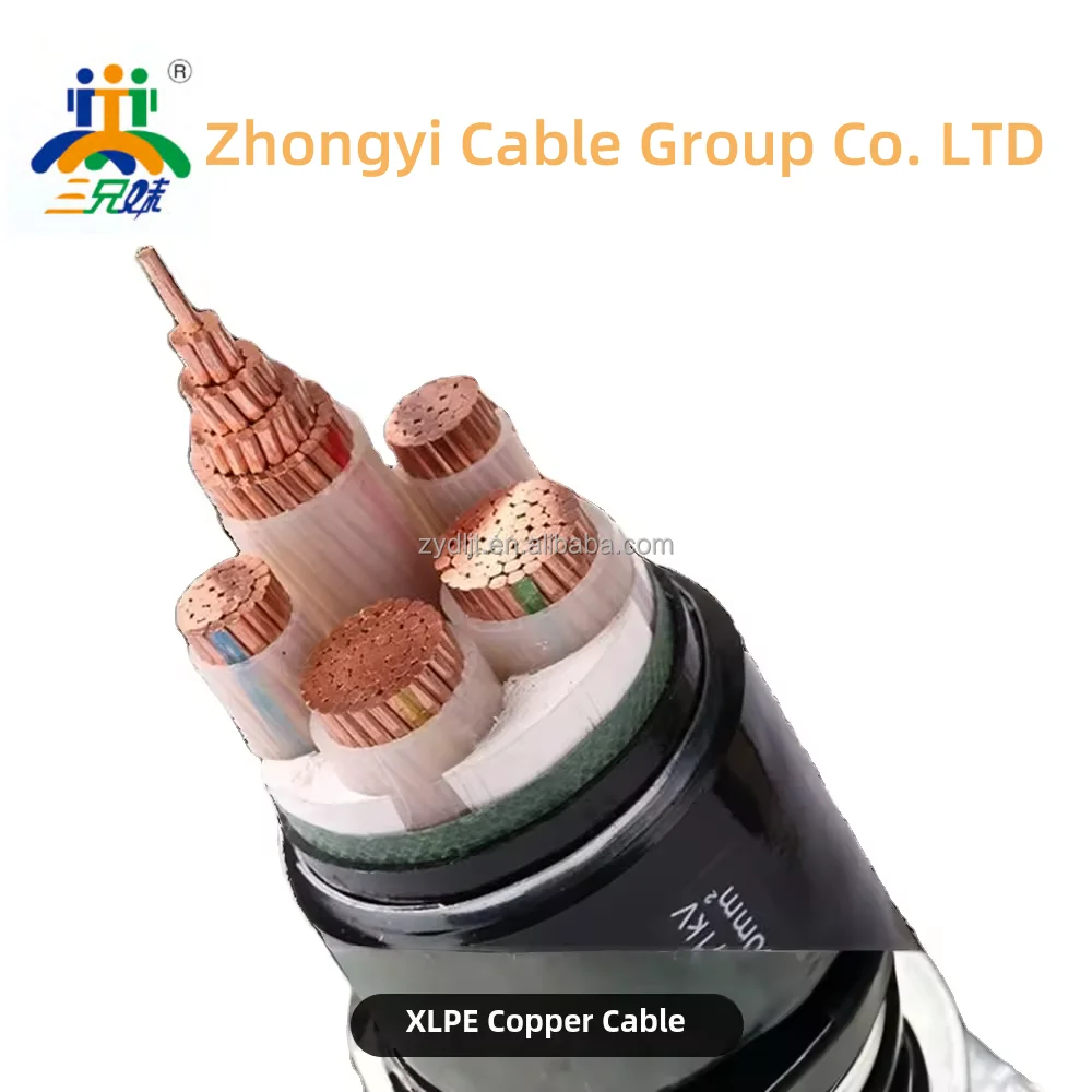 0.6/1kv Copper U1000 R2V Cuivre 1*95mm2 3*50mm2 4X70mm2 PVC Power Cable