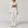 White Long-sleeve bra and pants