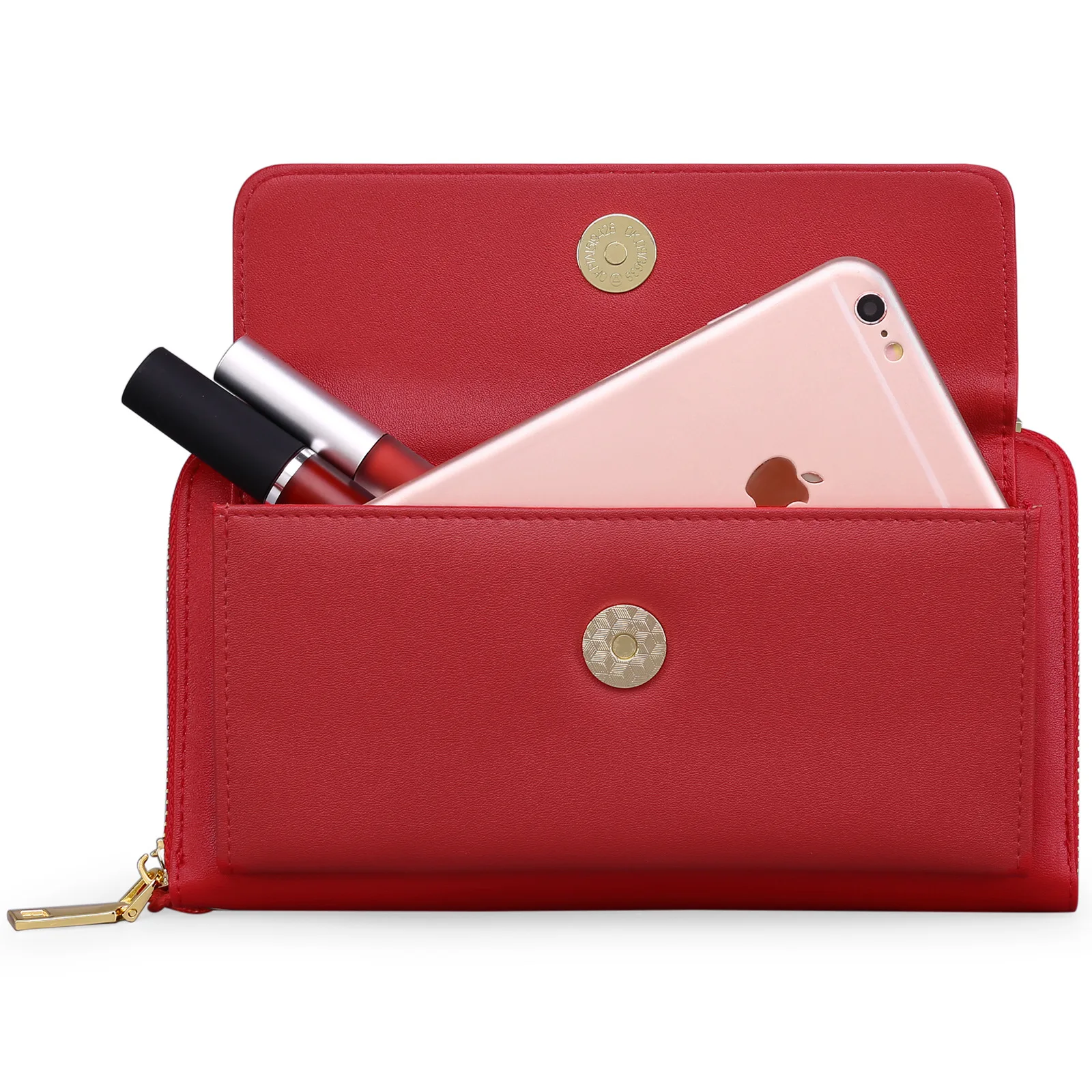 Anti-theft Zipper Wallet with Long Strap Fashion Security - Main Image