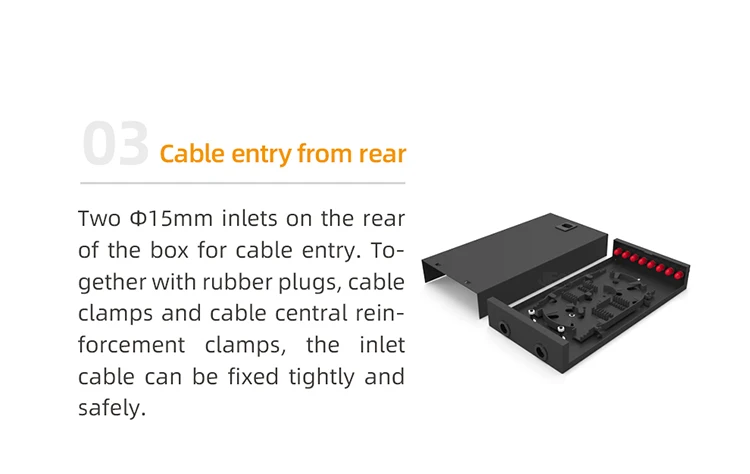 Widely applied 8 ports Universal pigtail 8 cores fiber FC adapter optical terminal box
